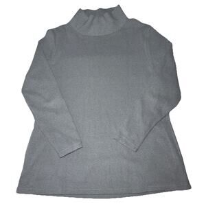 Dudley Stephens Gray Funnel Neck Long Sleeve French Terry Pullover XXL 2 Pockets